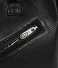 PC RIDERS LEATHER TOTE BAG S W / LOVE & PEACE SILVER