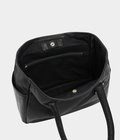 PC RIDERS LEATHER TOTE BAG S W / LOVE & PEACE SILVER