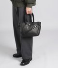 PC RIDERS LEATHER TOTE BAG S W / LOVE & PEACE SILVER