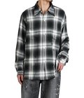 REMADE RAYON PLAID SHIRT AGED