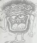 SKETCH ZOMBOO BRAIN BUSTER TEE