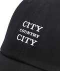 EMBROIDERD LOGO COTTON CAP_CITY COUNTRY CITY