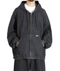 12.5oz Denim Zip Up Hooded Jacket