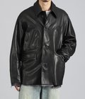 Shinig Collar Leather Jacket