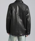 Shinig Collar Leather Jacket