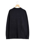 コットンカシミヤ エンブロイダリー長袖Tシャツ