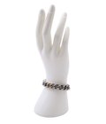 HUMETE CHAIN BRACELET SV K18YG White Diamond 0.12ct