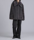 【レディース】WOOL BOA WIDE COLLAR COAT