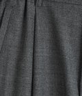 Melange Matt Worsted Side Seamless Trousers