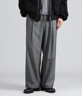 Melange Matt Worsted Side Seamless Trousers