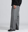 Melange Matt Worsted Side Seamless Trousers
