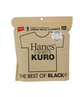 1P Hanes T-SHIRTS KURO クルーネックロングスリーブTシャツ