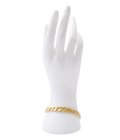 9MM CURB CHAIN T BAR BRACELET - GOLD -