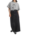 【レディース】BUDDY DENIM SKIRT(BLACK)