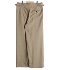 TWO TUCK MILITARY TROUSERS -RECYCLED POLYESTER NON-MULESED WOOL GABARDINE-