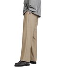 TWO TUCK MILITARY TROUSERS -RECYCLED POLYESTER NON-MULESED WOOL GABARDINE-
