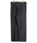 TWO TUCK MILITARY TROUSERS -RECYCLED POLYESTER NON-MULESED WOOL GABARDINE-