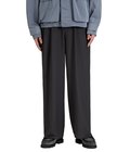 TWO TUCK MILITARY TROUSERS -RECYCLED POLYESTER NON-MULESED WOOL GABARDINE-