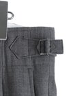 TWO TUCK MILITARY TROUSERS -RECYCLED POLYESTER NON-MULESED WOOL GABARDINE-