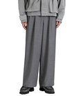 TWO TUCK MILITARY TROUSERS -RECYCLED POLYESTER NON-MULESED WOOL GABARDINE-