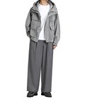 TWO TUCK MILITARY TROUSERS -RECYCLED POLYESTER NON-MULESED WOOL GABARDINE-