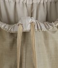 WIDE CYLINDER FIT EASY PANTS -WOOL SILK FEATHER CLOTH-