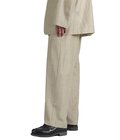WIDE CYLINDER FIT EASY PANTS -WOOL SILK FEATHER CLOTH-