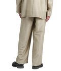 WIDE CYLINDER FIT EASY PANTS -WOOL SILK FEATHER CLOTH-