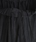 WIDE CYLINDER FIT EASY PANTS -WOOL SILK FEATHER CLOTH-