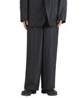 WIDE CYLINDER FIT EASY PANTS -WOOL SILK FEATHER CLOTH-