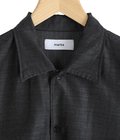 OPEN COLLAR L/S SHIRT -SILK/WOOL FEATHER TWILL-