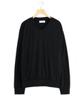 【別注】V-NECK L/S TEE -SUPER 100s WASHABLE WOOL JERSEY-