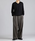【別注】V-NECK L/S TEE -SUPER 100s WASHABLE WOOL JERSEY-