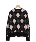 DIAMOND SCRAPED CARDIGAN