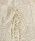 【レディース】Floral Quilted Silk Bustier