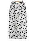 【レディース】Double Layered Floral Jacquard Skirt