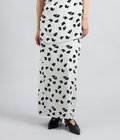 【レディース】Double Layered Floral Jacquard Skirt