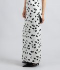 【レディース】Double Layered Floral Jacquard Skirt