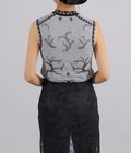 【レディース】Layered Jacquard Sleeveless Knit Top