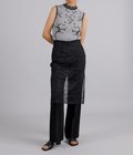 【レディース】Layered Jacquard Sleeveless Knit Top