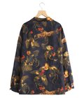 SILK LONG SLEEVE ALOHA SHIRT〈COCK FIGHTING/ BLACK BLUE〉