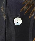 SILK LONG SLEEVE ALOHA SHIRT〈COCK FIGHTING/ BLACK BLUE〉