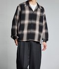 【別注】OMBRE CHECK OPEN COLLAR SHIRT