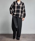 【別注】OMBRE CHECK OPEN COLLAR SHIRT