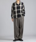 【別注】OMBRE CHECK OPEN COLLAR SHIRT