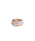GOLD PLATINUM IV RING