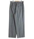 TWIST WOOL GAUZE TWO TUCKED EASY PANTS