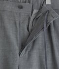 TWIST WOOL GAUZE TWO TUCKED EASY PANTS