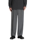 TWIST WOOL GAUZE TWO TUCKED EASY PANTS