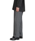 TWIST WOOL GAUZE TWO TUCKED EASY PANTS